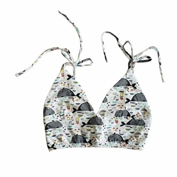 Organic Cotton Bralette Crop Top Tank Top - Picture 3 of 3